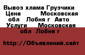 Вывоз хлама Грузчики  › Цена ­ 300 - Московская обл., Лобня г. Авто » Услуги   . Московская обл.,Лобня г.